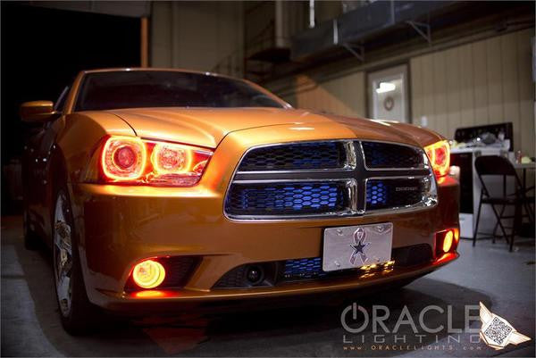 Orange charger with amber halos