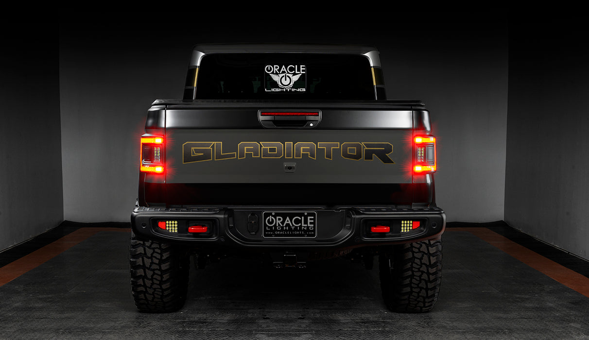 ORACLE Lighting LED flush mount tail lights for Jeep Gladiator JT on oracle edition Jeep with brake on