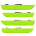 2010-2014 Ford Mustang Concept Sidemarker Set with ghost lens and green envy paint.