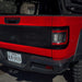 Rear end of a Jeep Gladiator with Flush Mount LED Tail Lights installed.