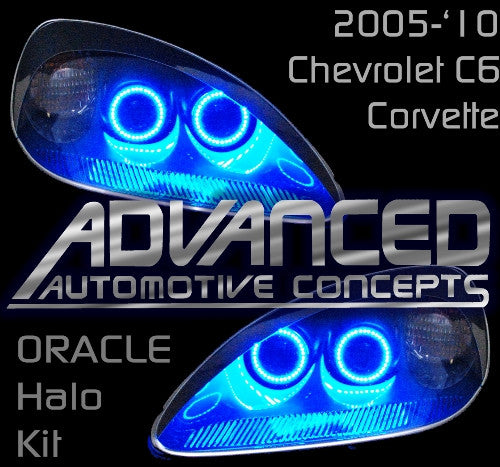 2005-2013 Chevrolet C6 Corvette LED Headlight Halo Kit