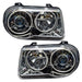 2005-2010 Chrysler 300C Pre-Assembled Halo Headlights - HID Style
