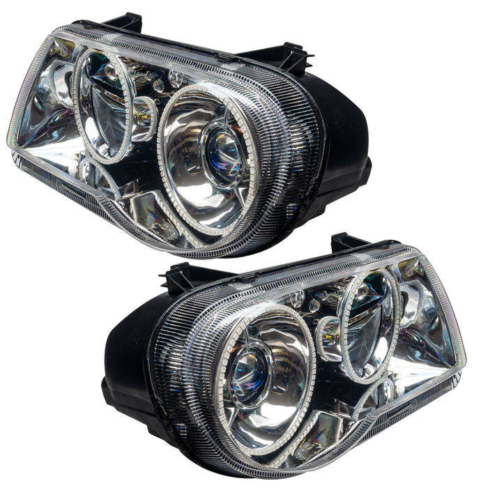 2005-2010 Chrysler 300C Pre-Assembled Halo Headlights - HID Style