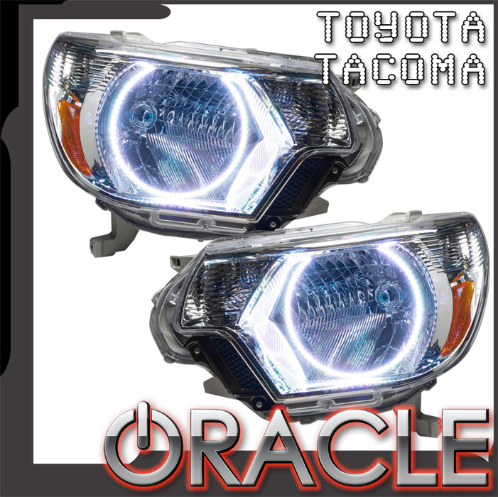 ORACLE Lighting 2012-2015 Toyota Tacoma Pre-Assembled Halo Headlights - Chrome