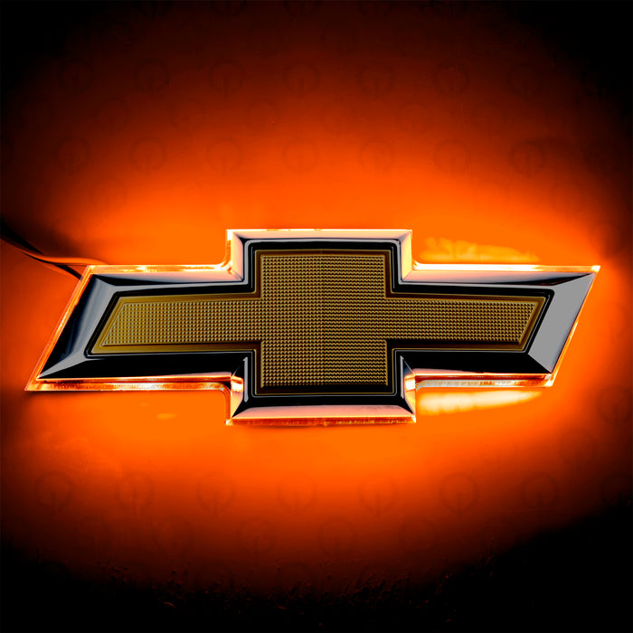 2014-2015 Chevrolet Camaro Illuminated LED Rear Bowtie Emblem with amber LEDs.
