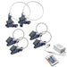 2001-2004 Nissan Frontier LED Triple Halo Headlight Kit with Simple Controller.