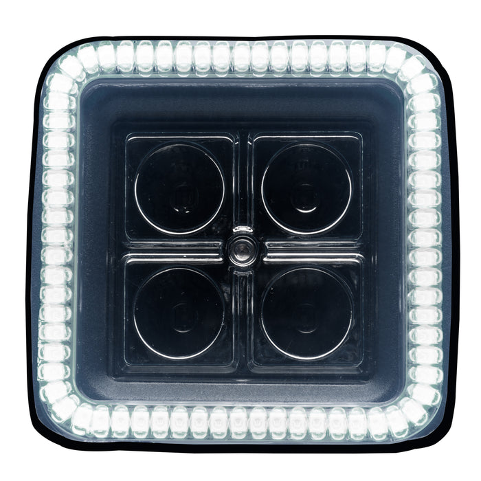 Surface Mount Squared Halo w/ 20W ORACLE LED Spot Light
