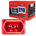 Pre-Installed 4x6" H4651/H4656 Sealed Beam Halo with red LEDs.