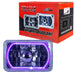 Pre-Installed 4x6" H4651/H4656 Sealed Beam Halo with purple LEDs.