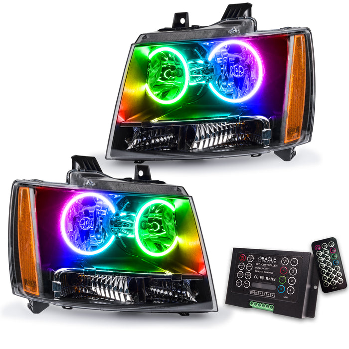 2007-2014 Chevrolet Suburban Pre-Assembled Halo Headlights with 2.0 Controller.