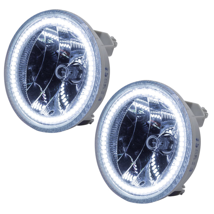 2007-2013 Chevrolet Tahoe Pre-Assembled Halo Fog Lights (W/O Off-Road Package) with white halos.