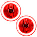 2007-2011 Dodge Caliber Pre-Assembled Halo Fog Lights with red LED halo rings.