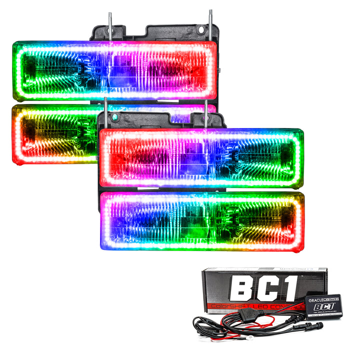 1992-1999 GMC Yukon Pre-Assembled Halo Headlights with BC1 Controller.