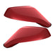 2010-2015 Chevrolet Camaro Concept Side Mirrors with red paint and ghost lenses.