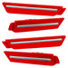 2010-2015 Chevrolet Camaro Concept SMD Sidemarker Set with pull me over red paint and clear lenses.
