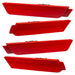 2010-2015 Chevrolet Camaro Concept SMD Sidemarker Set with pull me over red paint and ghost lenses.