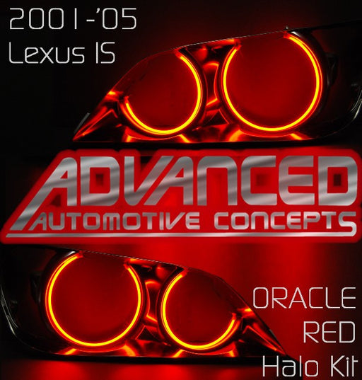 2001-2005 Lexus IS300 RED ORACLE Halo Kit