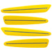 2005-2013 Chevrolet C6 Corvette Concept SMD Sidemarkers with velocity yellow paint and clear lenses.