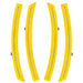 2014-2019 Chevrolet C7 Corvette Concept Sidemarker Set with velocity yellow paint and clear lenses.