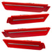 2010-2015 Chevrolet Camaro Concept SMD Sidemarker Set with victory red paint and clear lenses.