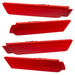 2010-2015 Chevrolet Camaro Concept SMD Sidemarker Set with victory red paint and ghost lenses.