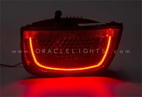 A single Camaro tail light with afterburner halo