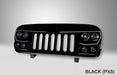 Black VECTOR Pro-Series Full LED Grill for Jeep Wrangler JK