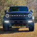 Front view of Ford Bronco with Oculus Headlights and Triple LED Fog Lights.