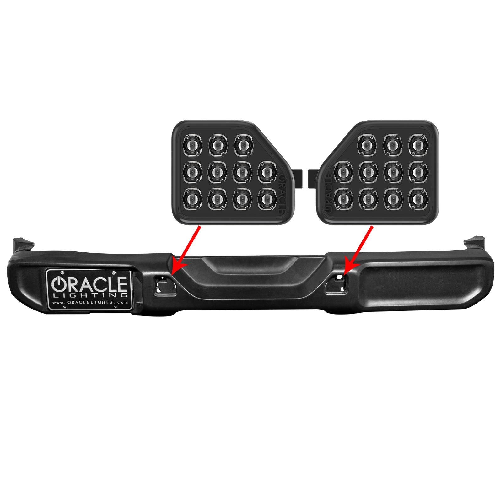 Rear Bumper LED Reverse Lights for Jeep Wrangler JL | ORACLE Lighting