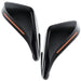 2010-2015 Chevrolet Camaro Concept Side Mirrors with black paint and amber LEDs.