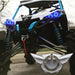Can-Am Renegade with blue LED Surface Mount Headlight Halos installed.