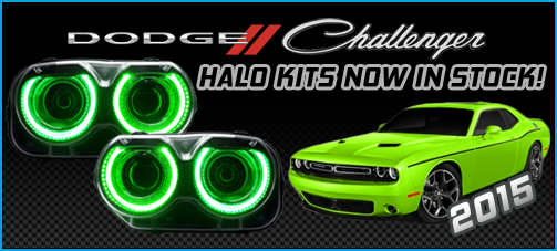 2015–23 Dodge Challenger Halo Lights — Standard Mount