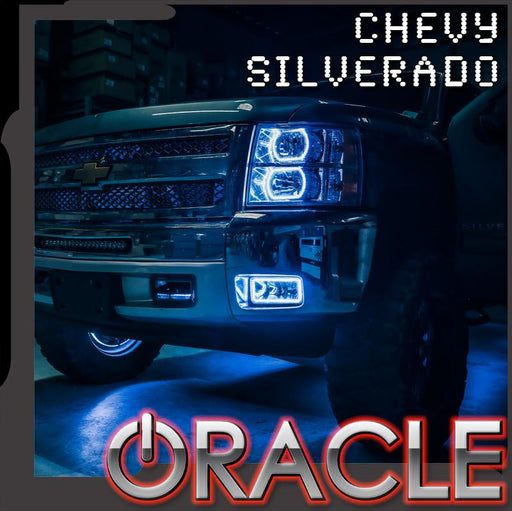 2007-2015 Chevrolet Silverado LED Fog Light Halo Kit