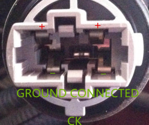 Close-up of LED bulb female connector