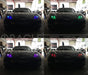 Car showing 4 different projector colors