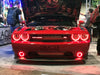 Red challenger with red halos on