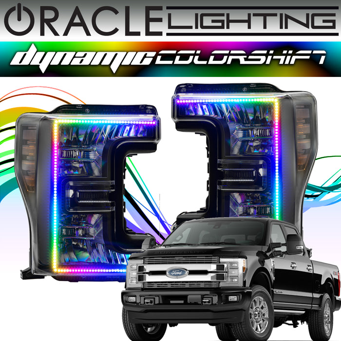 2017-2019 Ford F-250/F-350 Super Duty ORACLE Dynamic ColorSHIFT Headlight DRL - NON LED Headlights