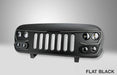 Flat Black VECTOR Pro-Series Full LED Grill for Jeep Wrangler JK