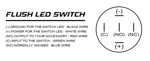 Flush LED switch diagram