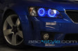Close-up of 2008-2009 Pontiac G8 LED Headlight Halo Kit installed on a Pontiac G8