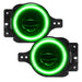High Performance 20W LED Fog Lights with green halos.