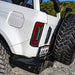Close-up of Flush Style LED Tail Lights installed on a white Ford Bronco.