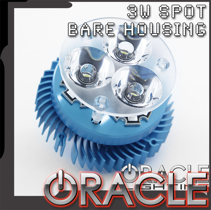 Off-Road 3W Spot Bare Blue Housing - CLEARANCE