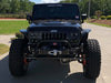 Front view of jeep with vector grill off