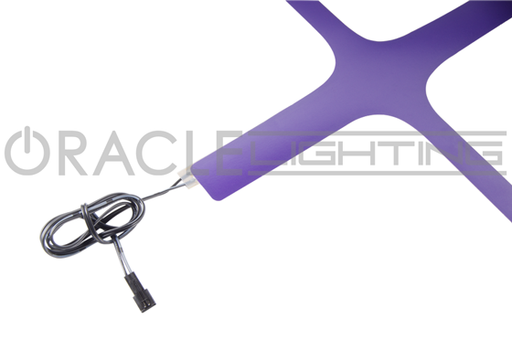 Purple grill crosshair with power cord