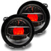 Wrangler JL headlights with red demon eye projectors