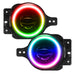 High Performance 20W LED Fog Lights with rainbow halos.