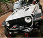 Frond end of a Jeep with Oculus Headlights installed.