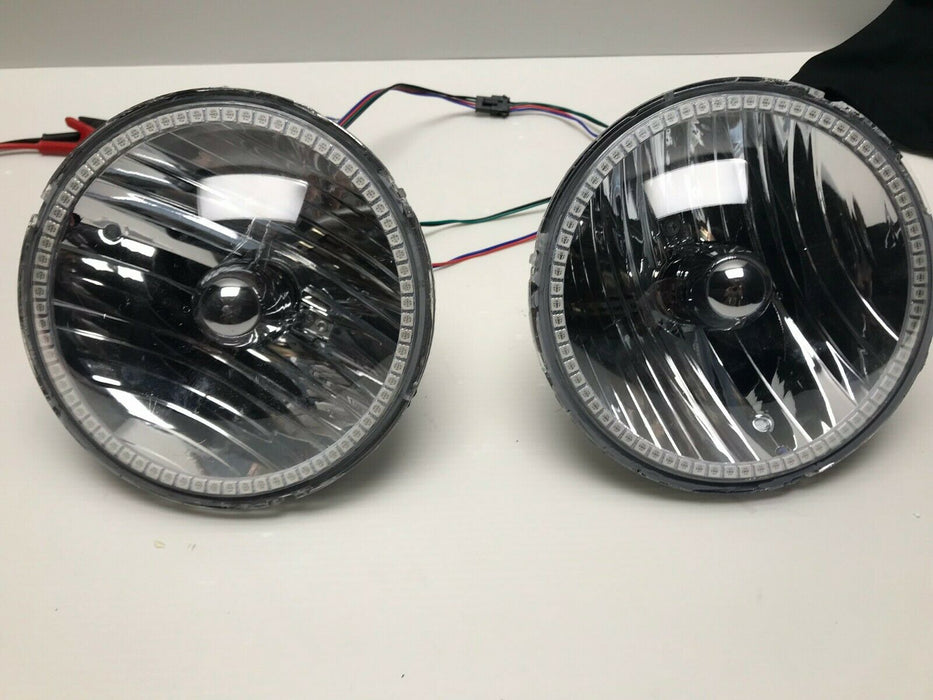ORACLE 07-16 JEEP WRANGLER JK PRE-ASSEMBLED LED HALO HEADLIGHTS COLORSHIFT - CLEARANCE