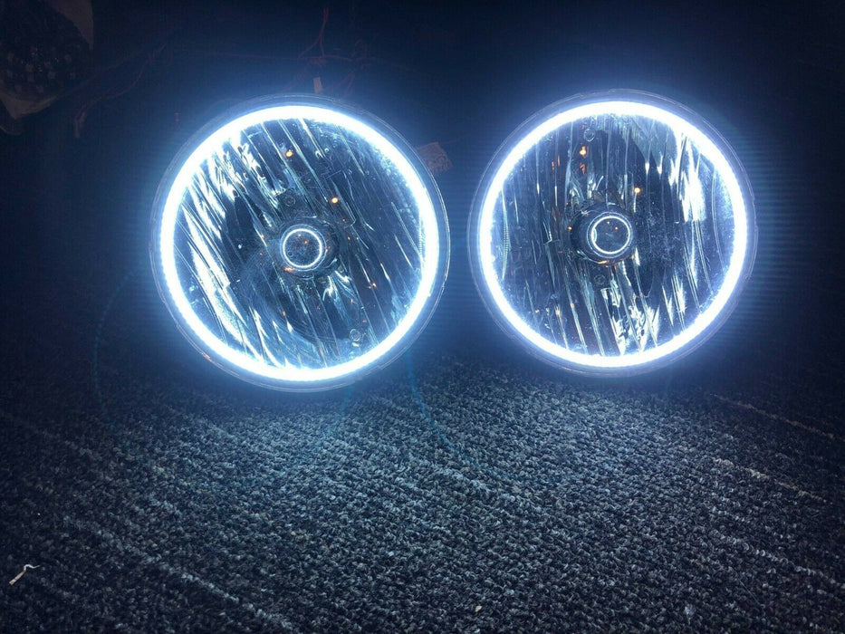 USED ORACLE 2007-2016 Jeep Wrangler JK Headlights with White LED Halos 7079-001 - CLEARANCE